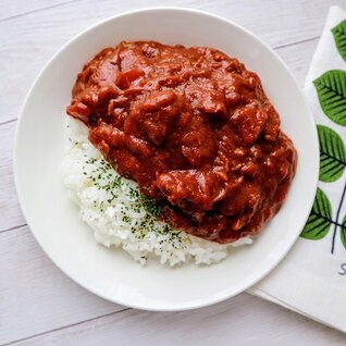 キャンプで☆簡単サバ味噌トマトカレー